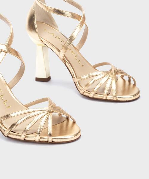 Sandalias tacón | LUPETTA 1703-B210S | GOLD | Martinelli
